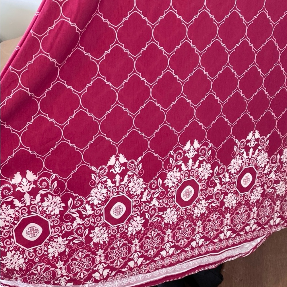 NeW Elegant Pink Patterned Skirt